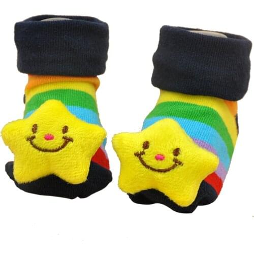 Baby socks rubber anti slip floor cartoon kids toddlers animal newborn 0-6-12 month floor socks warm boots for boys girls infant