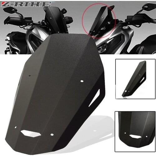 For Honda X-ADV Motorcycle Touring Front Flyscreen Aluminum Windscreen Windshield Screen Protector for Honda X-ADV 750 2017 2018