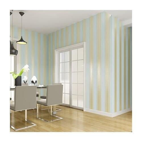 PAYSOTA Modern Simple Vertical Stripe Non-woven Wallpaper Living Room TV Background Wall Paper Roll