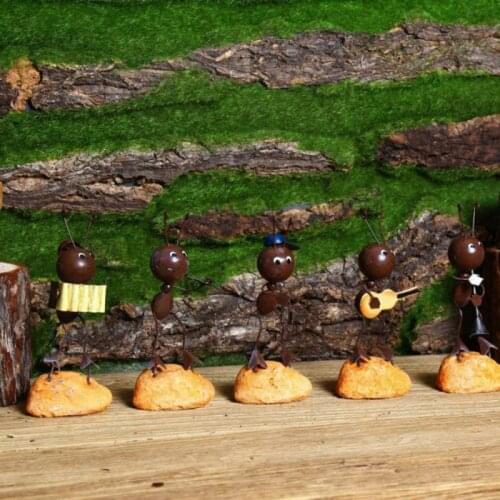 Metal Ant Ornament Gifts Sculpture Figurine Animal Office Crafts Interior Decorations Living Room Decorations