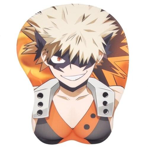 My Hero Academia -Bakugou Katsuki Anime 3D Oppai Mouse Pad Wrist Rest
