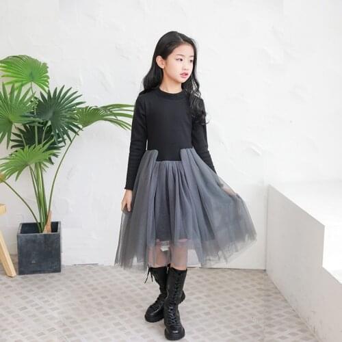 Girl Dress Elegant Spring Autumn Long Sleeve Princess Dress Children Clothing Mesh Kids Dresses for Girls 4 6 8 10 12 14Y