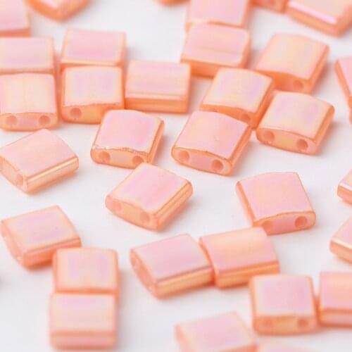 Taidian DIY Glass Jewelry Beads Miyuki Tila Beads For DIY Bracelet Making 3grams/lot 5x5x1.9mm