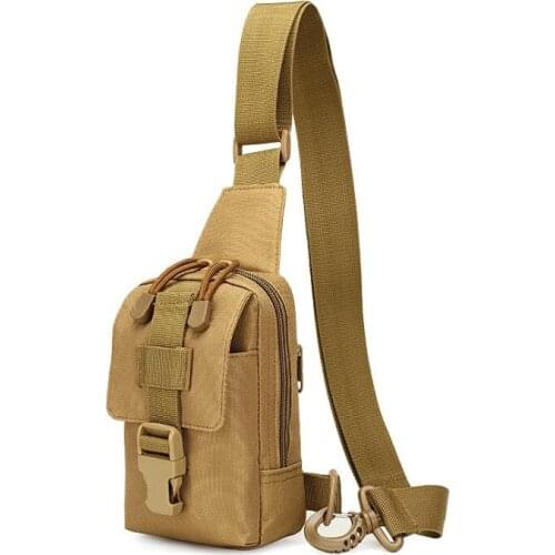 Tactical chest bag airsoft camouflage 800D multi-function thunder hanging backpack for camping climbing mobile phone keychain