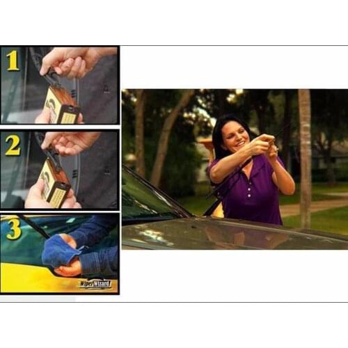 Auto Car Windshield Wiper Blade Restorer with 5pcs Wipes Wiper Cleaning Brush Van Windscreen Cleaner Car-styling Car Accessories