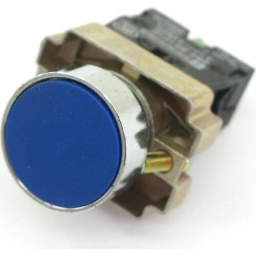 XB2BA61C 1 N/O Momentary Flush Round Blue Pushbutton Switch 22mm 10A 600V