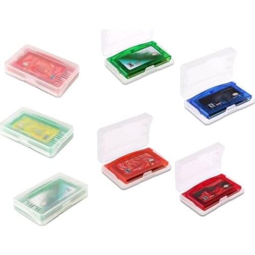 10Pcs/lot Clear Plastic Game Cards Cartridge Case Dust Cover Case For Nin tendo Game Boy Advance GBA