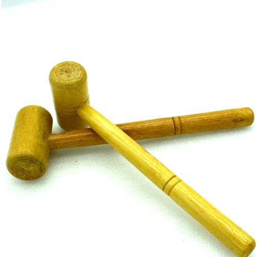 2PCS Wood Wooden Mallet Hammer Jewelry Making DIY Repair Tools