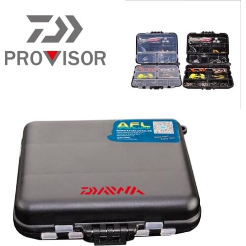 2020 DAIWA Multifunctional Outdoor Fishing Plastic Waterproof Tool Box Fishing Accessories Box Storage Hook Storage Box