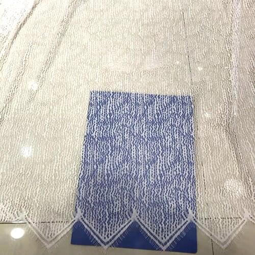 3M/Lot 1.5M wide Off white DIY Crafts material Eyelash Lace Fabric Wedding Decoration Table Cloth accessories