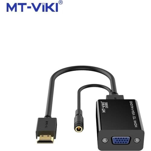 MT-VIKI HDMI-Compatible To VGA Adapter HD 1080P Converter Cable For PC laptop TV box to projector display HDTV MT-M01