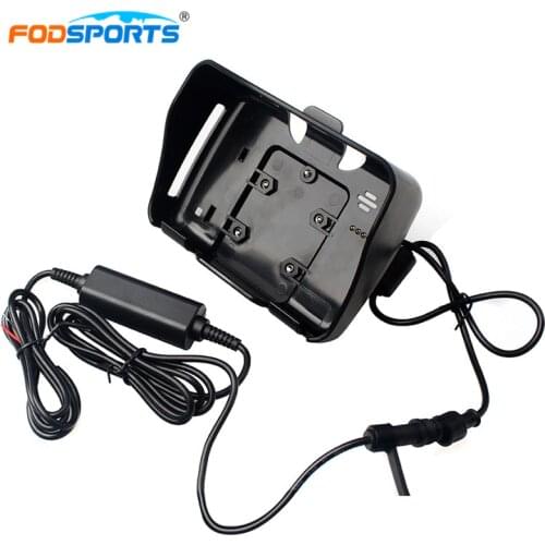 Fodsports motorcycle gps accessories 1 pcs cradle holder with 1 pc power cable for 4.3 inch Motorcycle GPS navigation