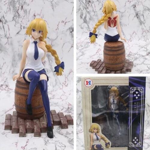 Anime Fate Stay Night Ruler Jeanne d'Arc Sitting on the Barrel 1/7 Scale Painted PVC Action Figure Collection Model Toys Doll