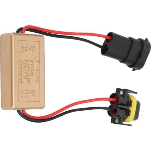 Car Styling araba aksesuar Flash Strobe Controller Box Continuous Flashing Module H8 H9 H11 Socket for LED Headlight Foglamp