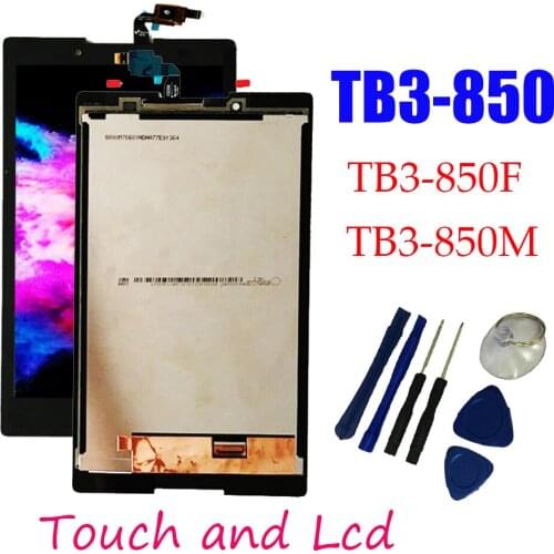 Black White For 8 inch Lenovo TB3-850F tb3-850 tb3-850F tb3-850M Tablet PC Touch Screen Digitizer+LCD Display Assembly Parts