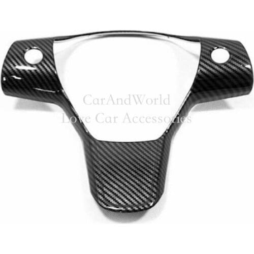 For Tesla Model 3 Mode Y Steering Wheel Trims Sequins Cover Frame Carbon Fibre Sticker 2017-2021 Car Interior Accessories