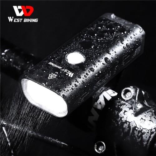 WEST BIKING 2000Lumen Bike Light 6000mAh USB Rechargeable LED MTB Front Lamp Headlight Ultralight Flashlight Bicycle Light