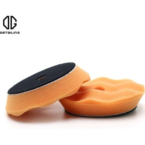 DETAILING Wave Germany Sponge 3inch Hook and loop Backing Foam Car Detailing Waxing Pad For Auto Polishing