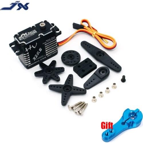 JX Servo BLS-HV7132MG 32.5KG 7.4V 0.07 sec high speed Steel Gear CNC Aluminium Digital Brushless Standard 1/5 RC car buggy truck