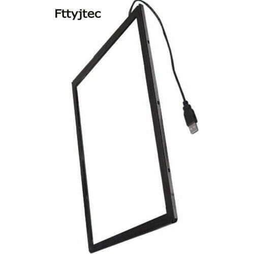 Fttyjtec 19" 4:3 Ratio 10 Touch Points Multi touch screen overlay kit with glass/infrared ir touch screen frame