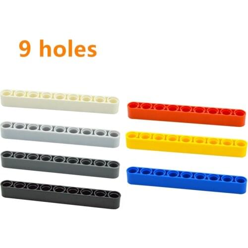 1x9 hole arm Bricks Building Blocks Technical DIY Liftarm Thick Compatible Assembles Particles MOC Parts Educational Toys 40490