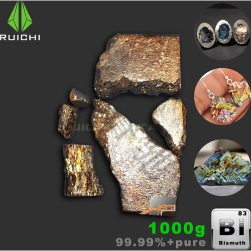 1Kg Bismuth Metal Bismuth ingot Bi Crystals High Purity 99.99% free shipping