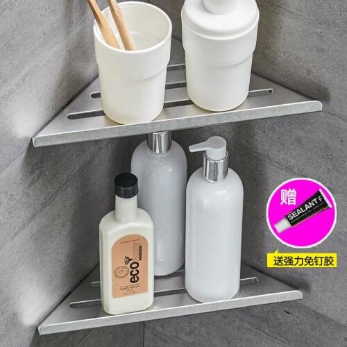 Brushed bathroom corner shelf Stainless steel wall bathroom shelf soap shampoo bathroom accessories shelves