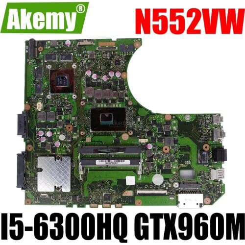 N552VW For Asus N552V N552VW N552VX laptop mainboard I5-6300HQ GTX960M motherboard original Test work 100% in stock