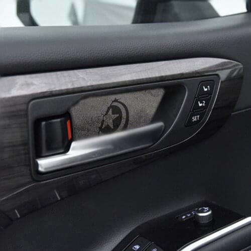 New Sport Short Plush Car Interior Door Handle Trim Protective Cover Accessories CN For Toyota Highlander XU70 GSU75 2021 2022