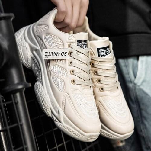 2021 Spring and Autumn New Running Old Shoes Thick-soled Increase Casual Sports Shoes Trend Breathable Mens Shoes