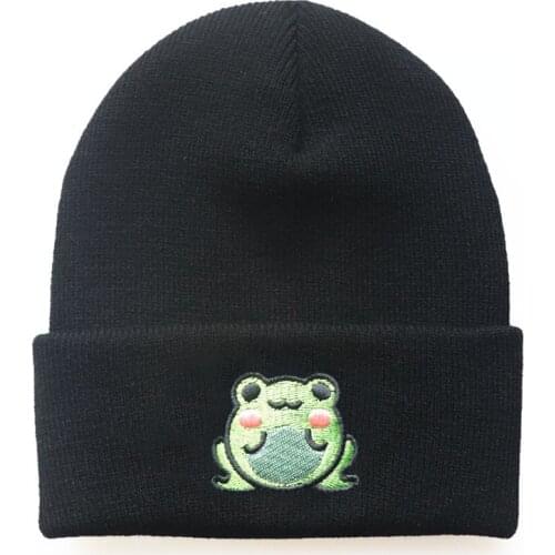 New Arrival Winter Autumn Fashion Cartoon Knitted Beanies Women Men Froggy Animal Outdoor Vintage Hip Hop Hat Luxury Party Caps