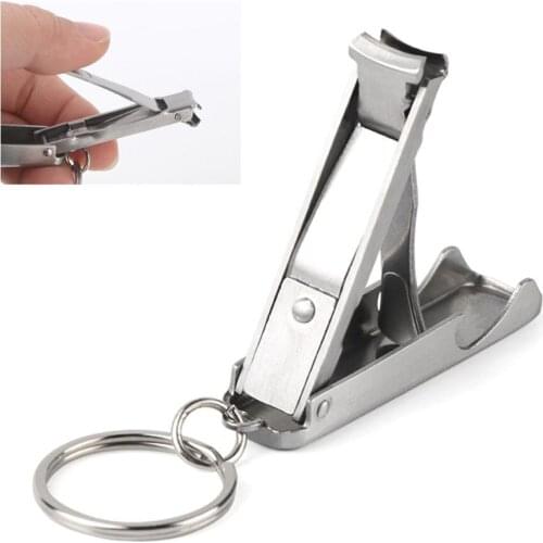 Outdoor Clipper Nail Fold File Bottle Opener Stainless Steel Camp Travel Multi Keychain EDC Tools Camping Equipment