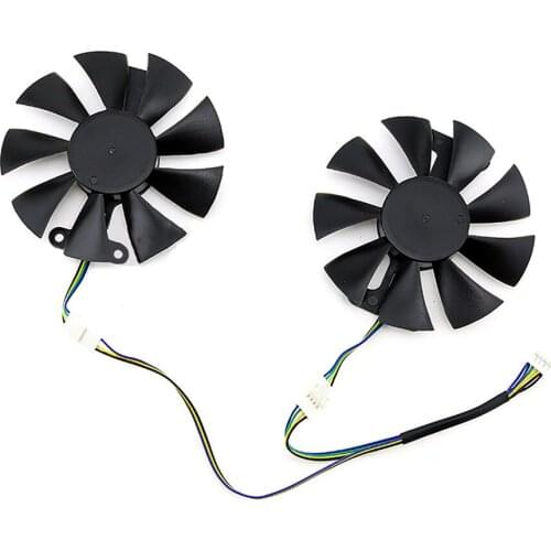 Durable Fan Radiator Cooler Cooling Fans for Sapphire R7 260X 360 460 560 560d D5 Platinum Edition Graphics Card Accessories