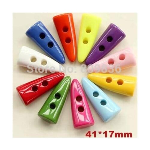 10pcs/lot Kawaii candy color horn buttons,resin sewing button for kids garment,scrapbooking diy accessories(ss-4132)