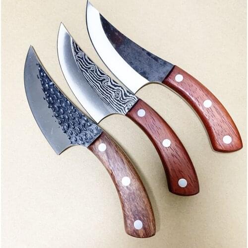 Hand Forging Boning Kitchen Knife Stainless Steel Cooking Butcher Cleaver Fish Filleting Knives Set
