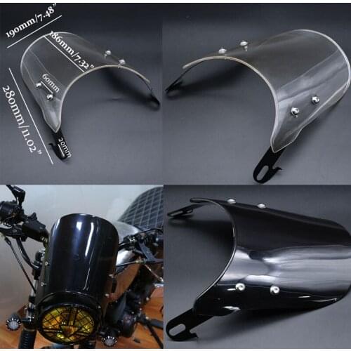 Universal Motorcycle Windshield Spoiler Airflow Adjustable Windscreen Wind Deflector for Kawasaki BMW Yamaha Honda Harley KTM