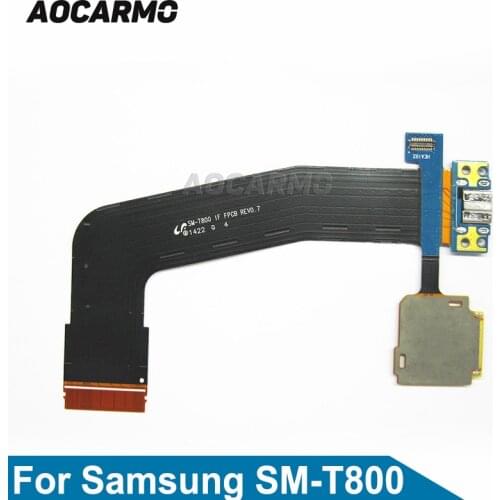 Aocarmo USB Charging Port Micro SD Reader Flex Cable For Samsung Galaxy Tab S 10.5 SM-T800