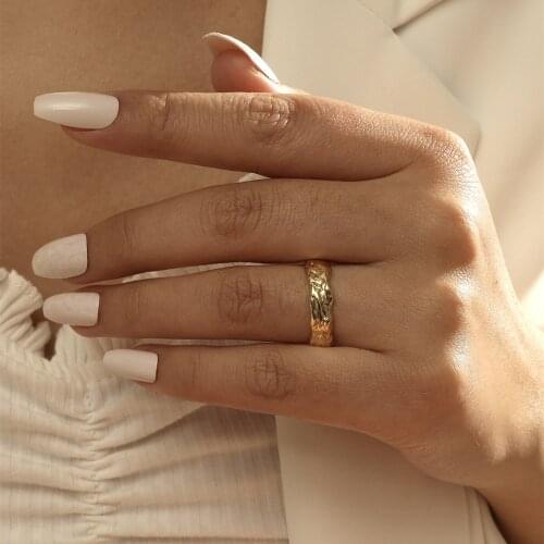 MANGOSKY 925 Silver Fashion Chain Ring For Women