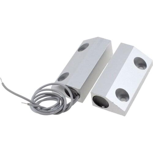 1pair(2pcs) NC Home Alarm System Metal Rolling Gate Window Door Magnetic Contacts Alarm Reed Switch MC-56