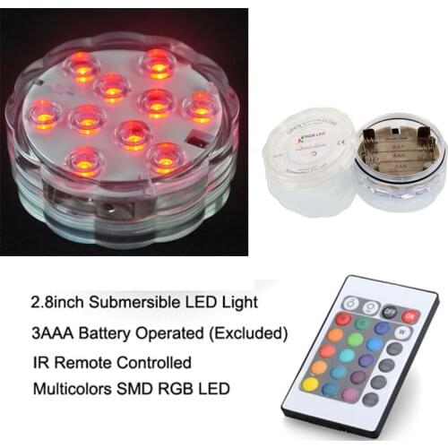 100 pieces/lot) 100% Waterproof led vase light base Submersible led Floral lamps base for wedding party decoration