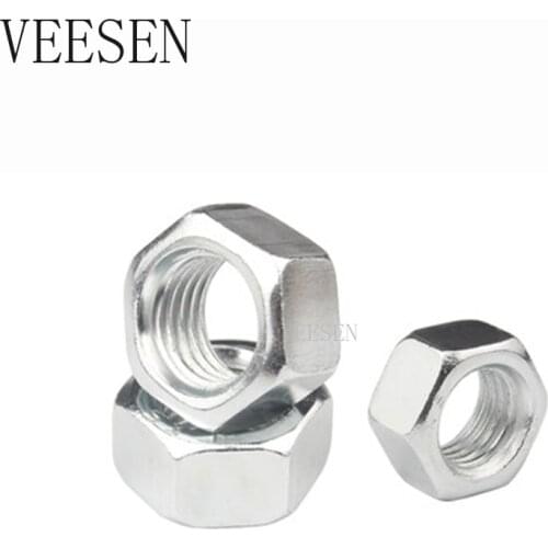 300pcs Carbon Steel Nylon Insert Hex Lock Nut Hexagon Self Locking Nut Kits