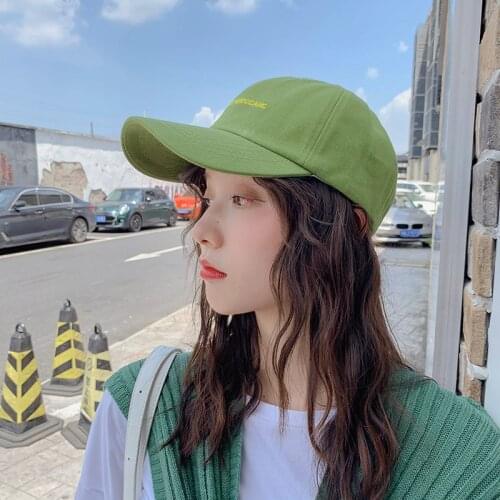 Black Green Letter Embroidery Baseball Cap Men Dad Hat Unisex Lover Couple Hats Caps for Men Women New Fashion Gorras Para Mujer