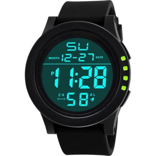 Summer Womens Fashion Outdoor Sports Digital Watches Kids Watch Alarm Electronic Clock Waterproof Digital Watch For Men Women