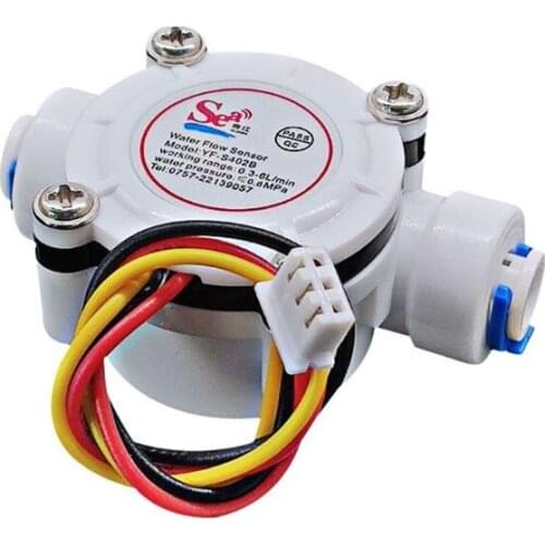 DN6 G 1/4\" PE Water Meter Flow Sensor Counter 0.3-10L/min Indicator Dispenser Dropshipping
