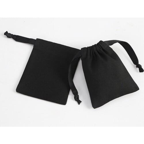 Drawstring Canvas Cotton Bags Makeup Bag Birthday Party Wedding Favor Holder Jewelry Packaging Pouch Can Customise Logo