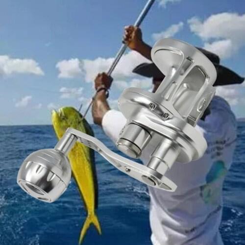 Jigging Reel Saltwater Trolling Reels Aluminum CNC Machined Slow 25-30kg TA100-500 Series Ocea Jigger 4.9:1 Right Handle Wheels