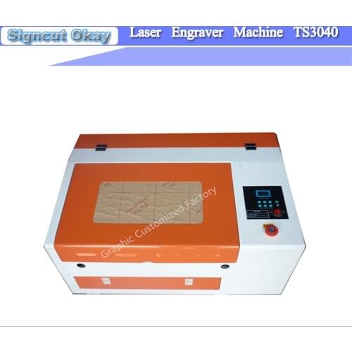 50W TS4030 Laser Cutting Engraving Machine Support Coreldraw/Corellaser Software Honeycomb Table Up and Down Lift System