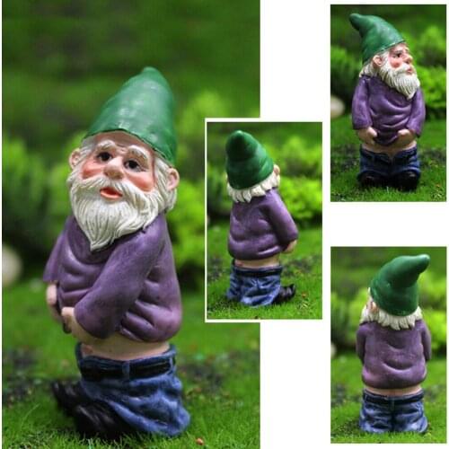 Mini Resin Moss Micro Landscape Decoration Outdoor Fairy Miniature Garden Dwarf Ornaments Handicraft Flower Pot Accessories Elf
