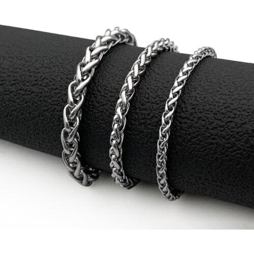 Fashion Titanium Steel Bracelet Stainless Steel Flower Orchid Keel Chain Men and Women All-match Bracelet hot sale