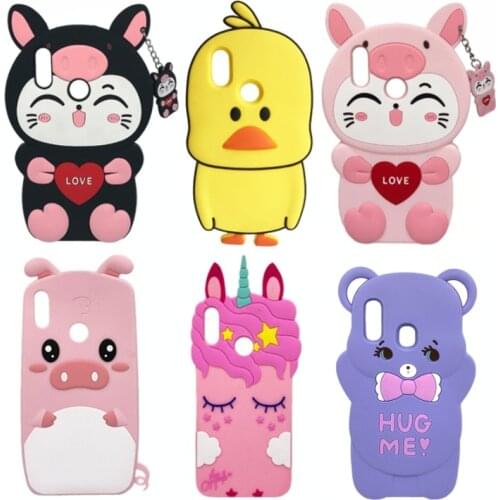 For Huawei Honor 10 Lite Case Cover Soft Silicone Cute Back Cover For Fundas Huawei P Smart 2019 / Honor 10 Lite Phone Case Bags
